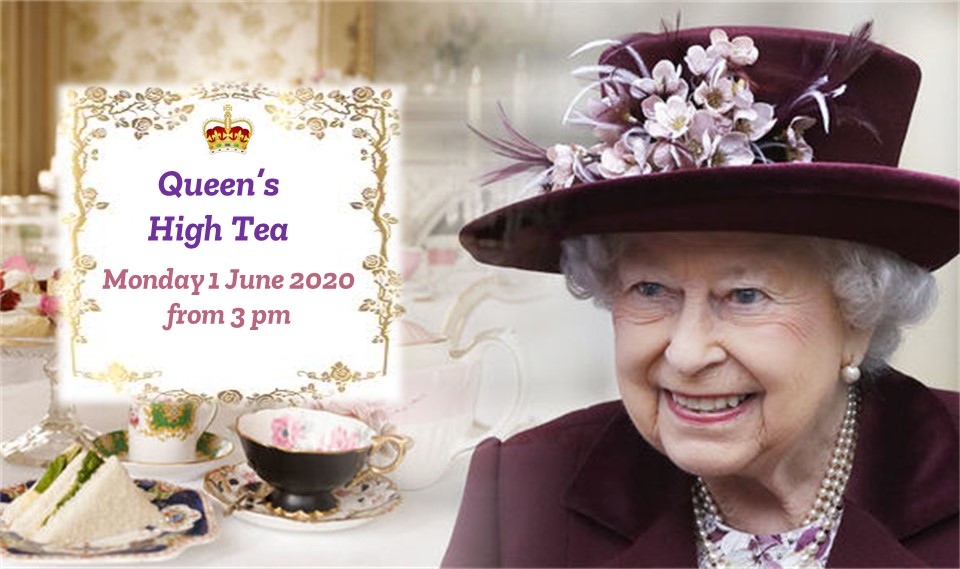Queen's High Tea Party Invitation - 1 June 2020