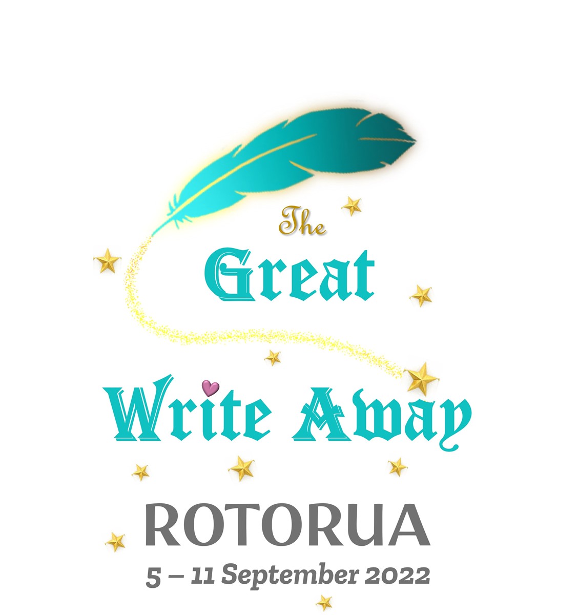 The Great Write Away Logo: Writer's Retreat in Rotorua 5 - 11 September 2022