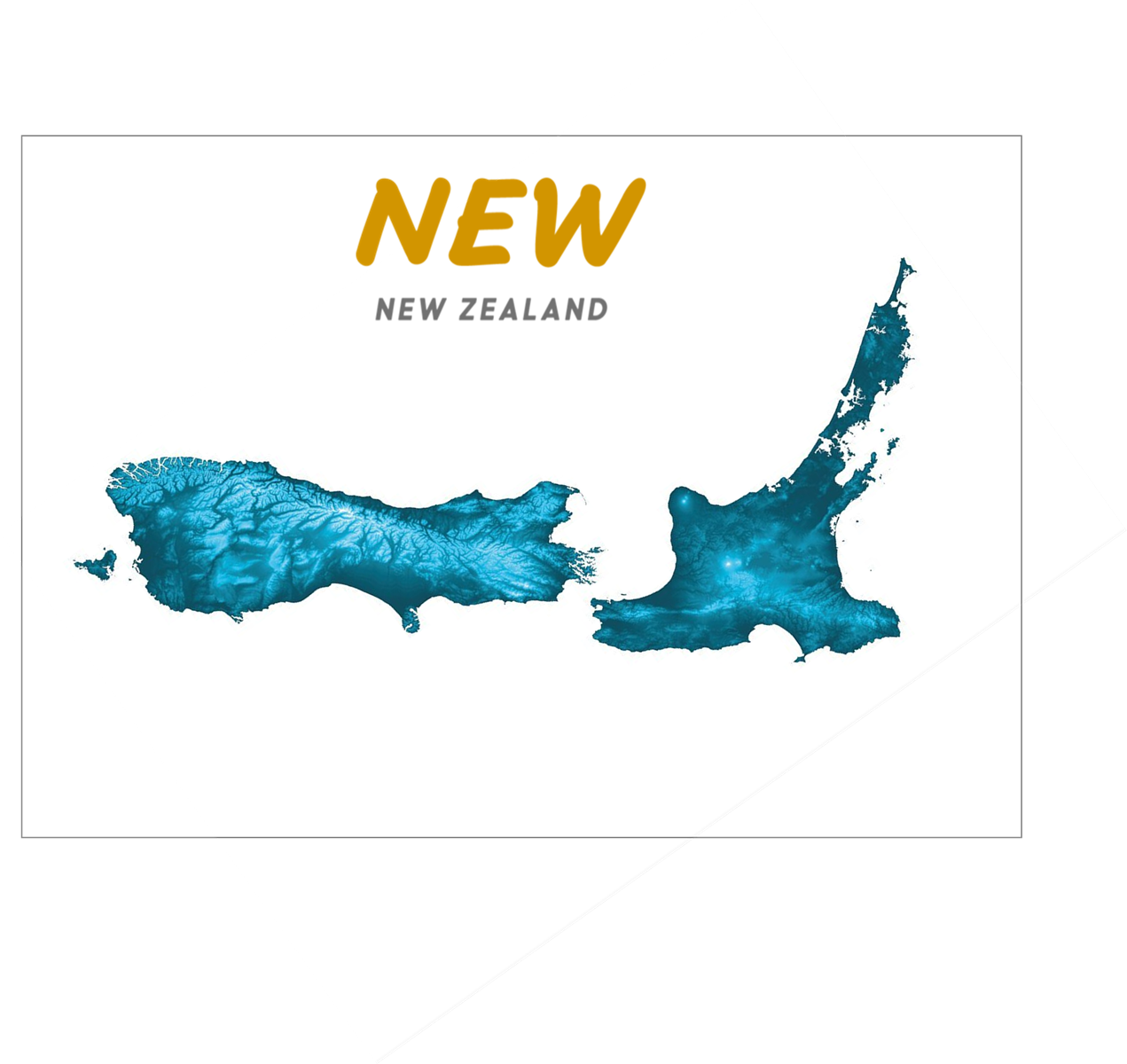 The New New Zealand - showing map turned sideways